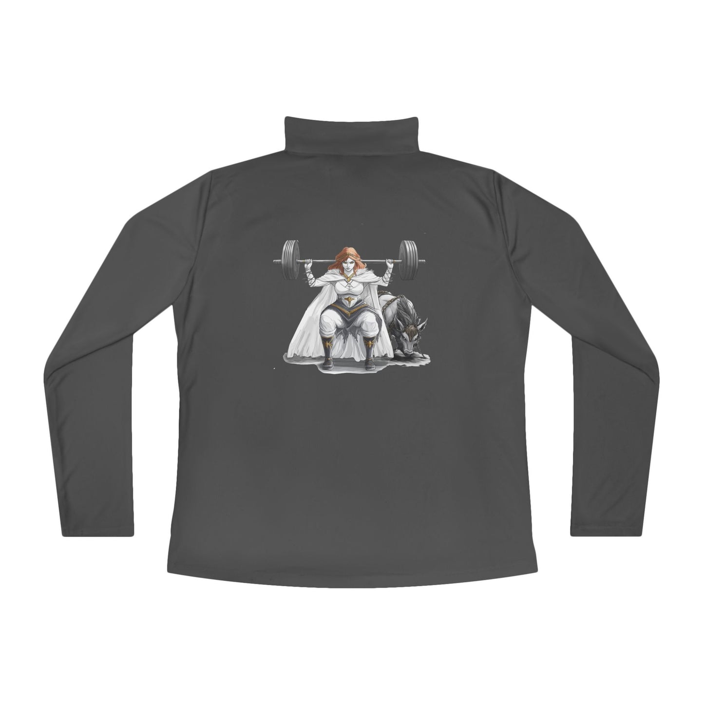 Empowered Ladies Quarter-Zip Pullover | Norse Mythology Fitness Apparel