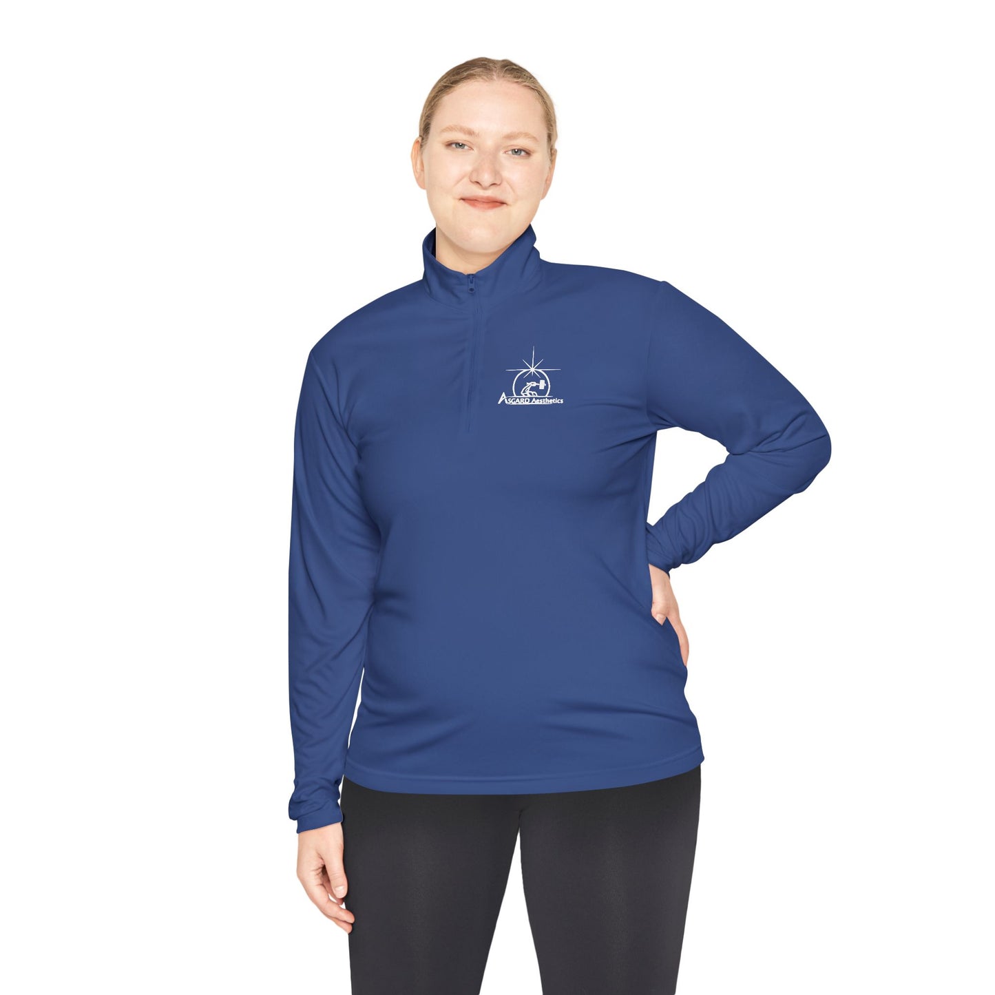 Quarter-Zip Sweatshirt - Norse Mythology Gym Wear by Asgard Aesthetics