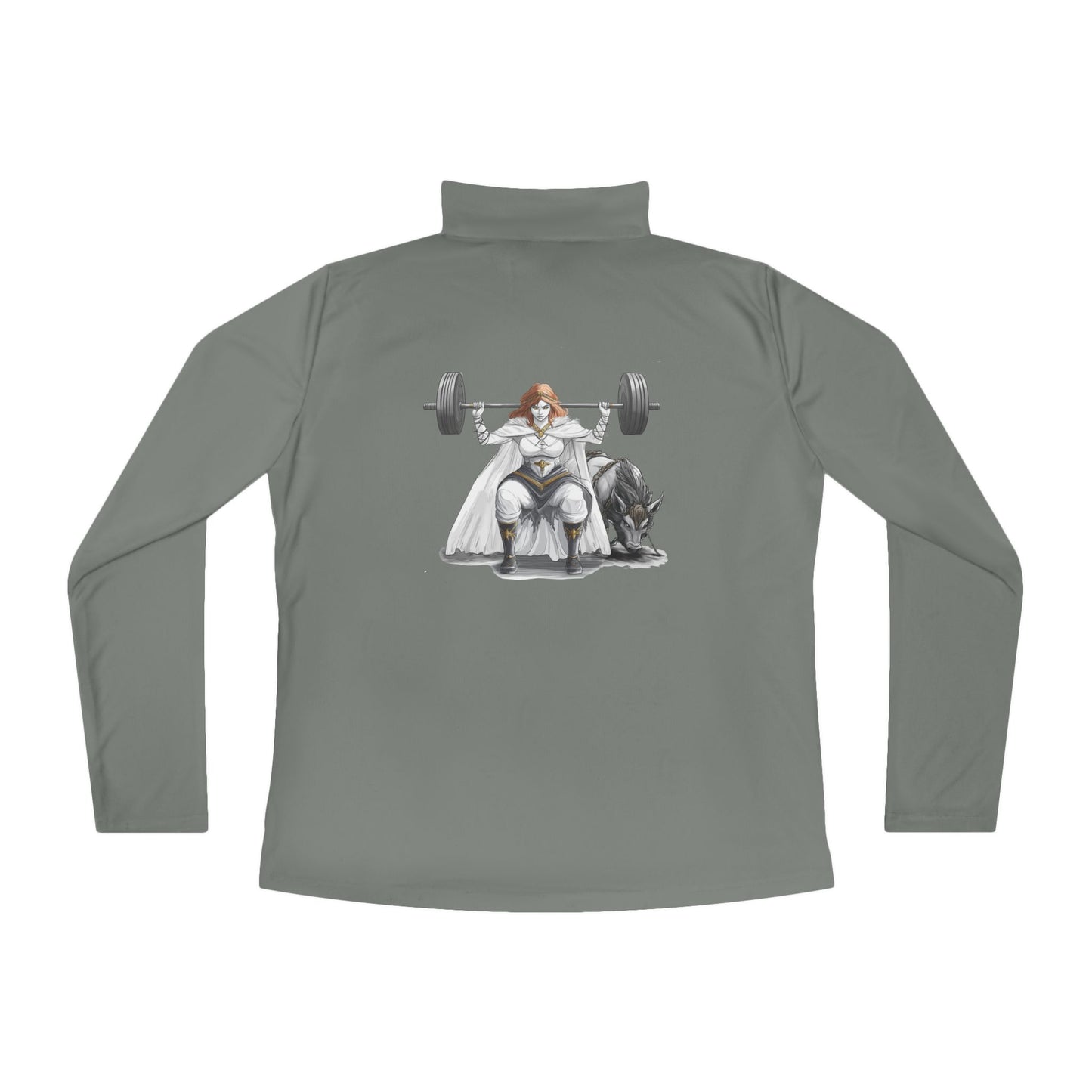 Empowered Ladies Quarter-Zip Pullover | Norse Mythology Fitness Apparel