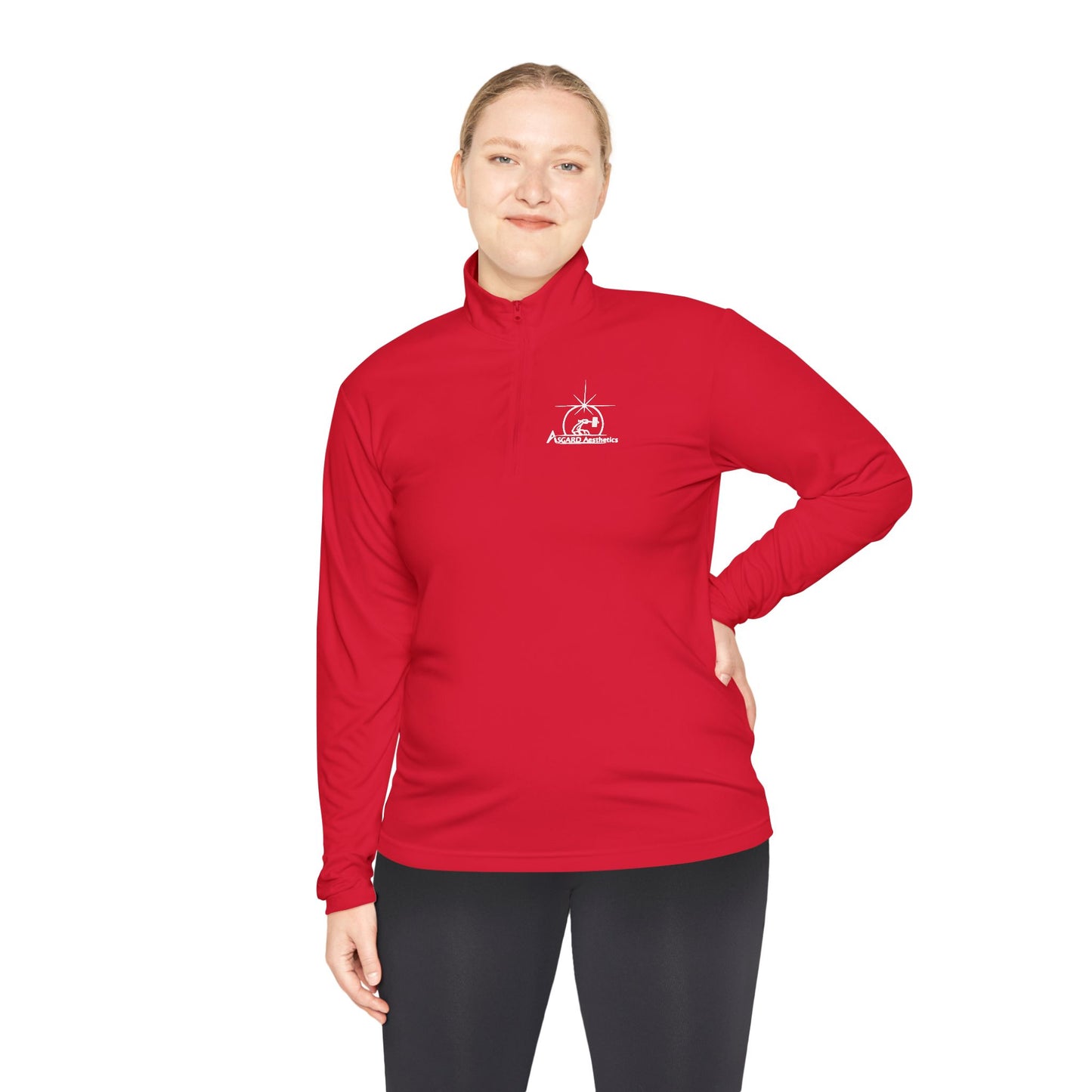 Quarter-Zip Sweatshirt - Norse Mythology Gym Wear by Asgard Aesthetics