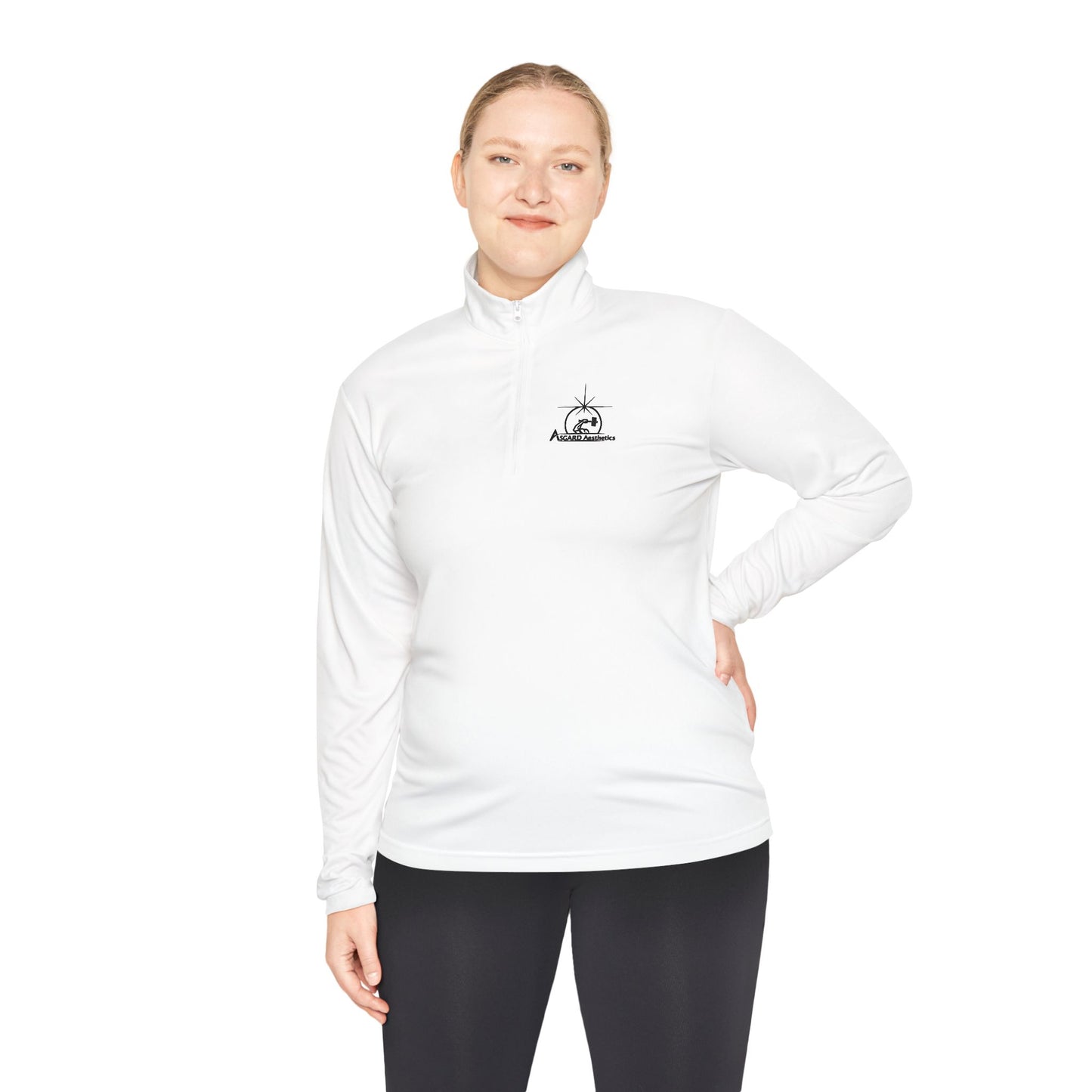 Quarter-Zip Sweatshirt - Norse Mythology Gym Wear by Asgard Aesthetics