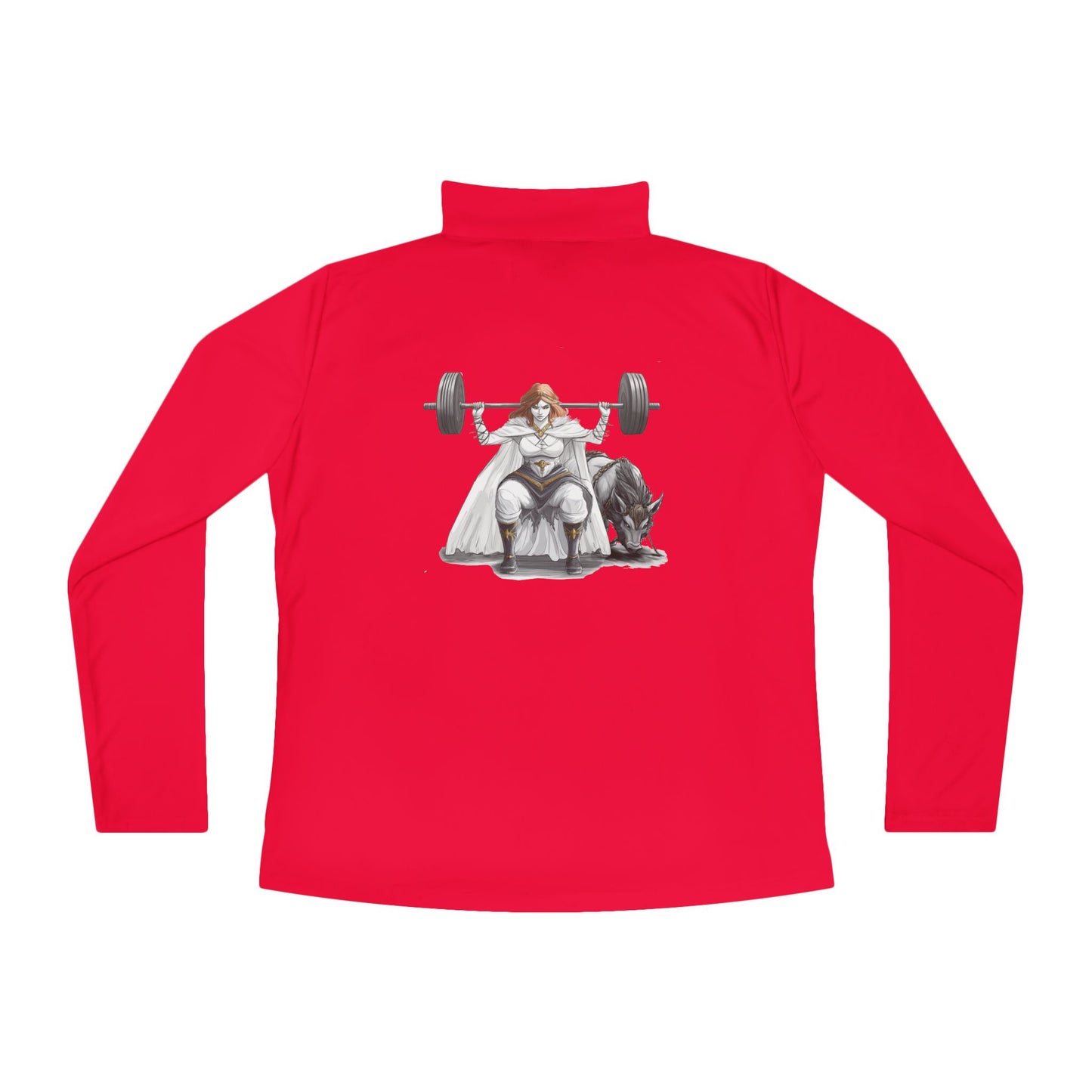Empowered Ladies Quarter-Zip Pullover | Norse Mythology Fitness Apparel