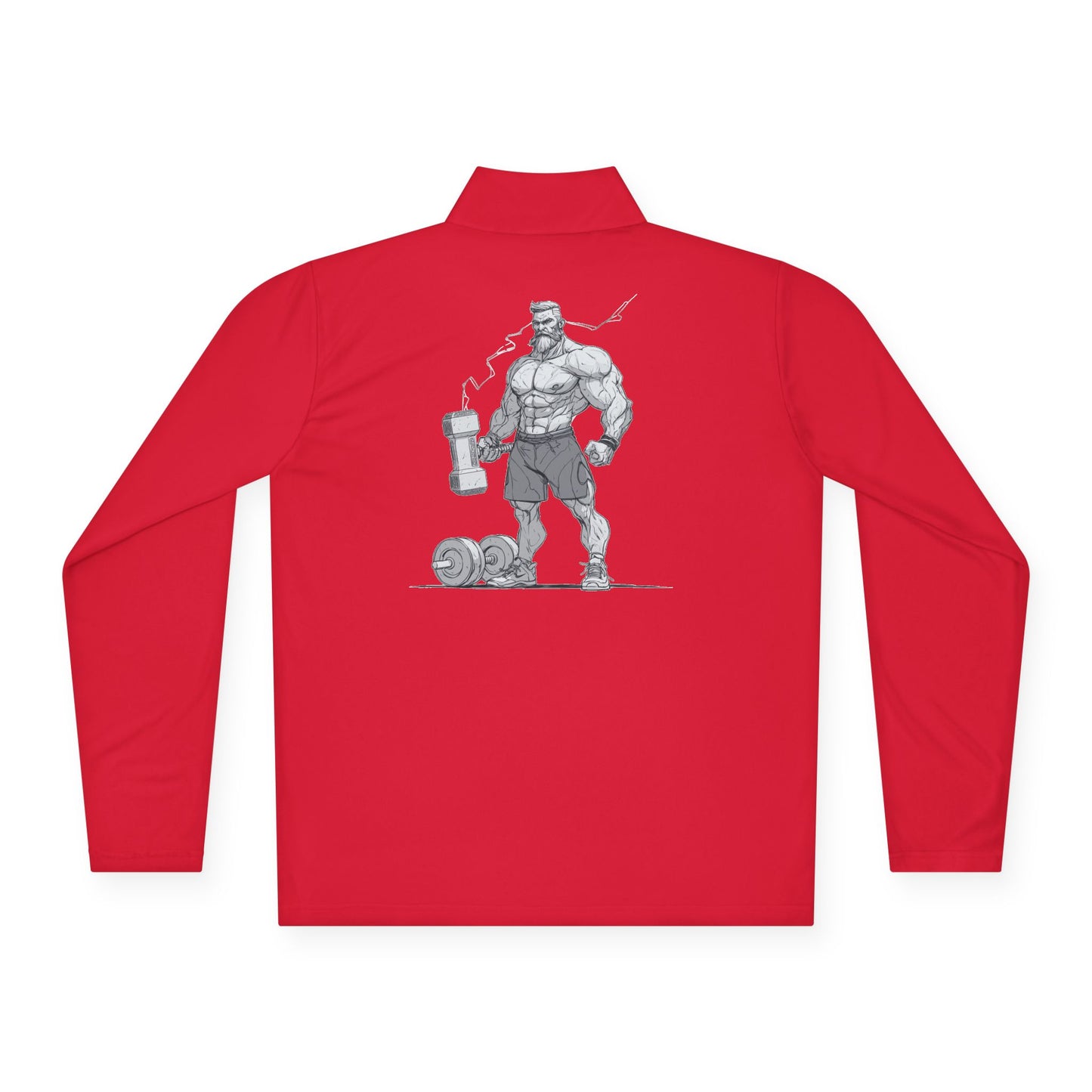 Quarter-Zip Sweatshirt - Norse Mythology Gym Wear by Asgard Aesthetics