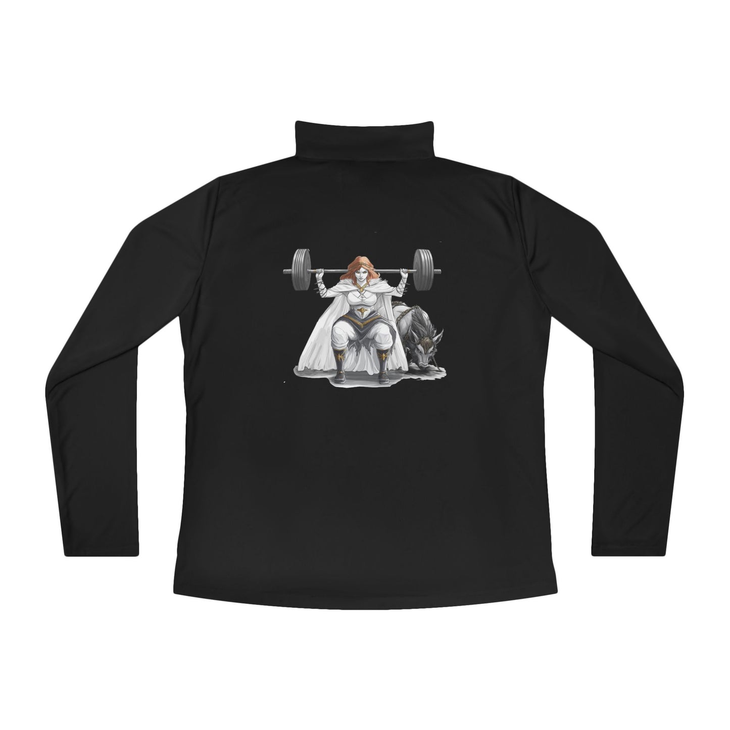 Empowered Ladies Quarter-Zip Pullover | Norse Mythology Fitness Apparel
