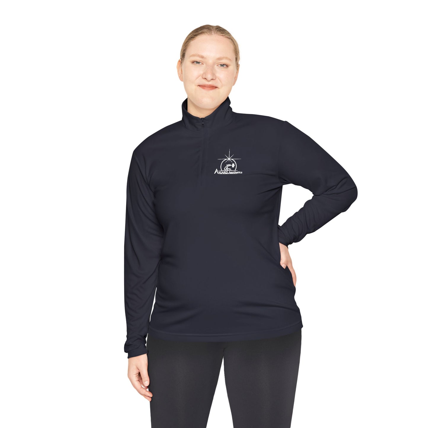 Quarter-Zip Sweatshirt - Norse Mythology Gym Wear by Asgard Aesthetics