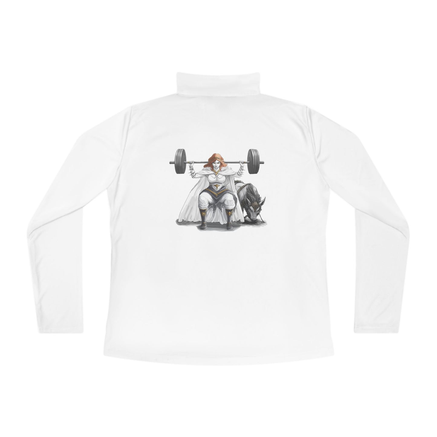 Empowered Ladies Quarter-Zip Pullover | Norse Mythology Fitness Apparel
