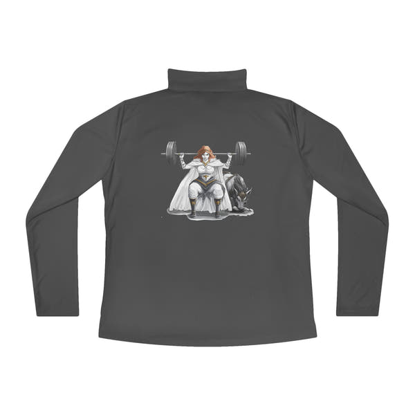 Empowered Ladies Quarter-Zip Pullover | Norse Mythology Fitness Apparel