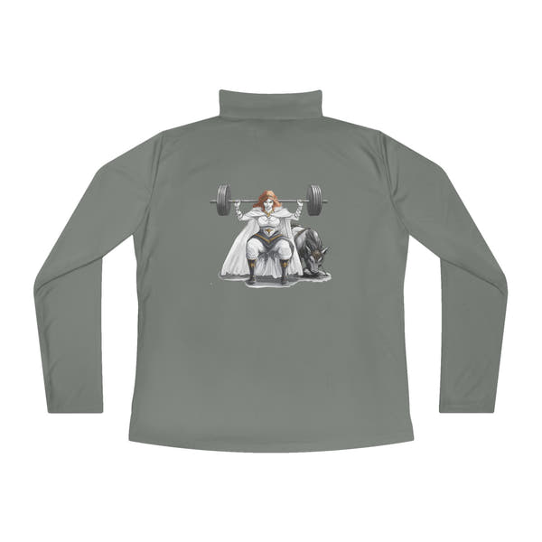 Empowered Ladies Quarter-Zip Pullover | Norse Mythology Fitness Apparel