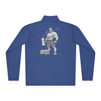 Quarter-Zip Sweatshirt - Norse Mythology Gym Wear by Asgard Aesthetics