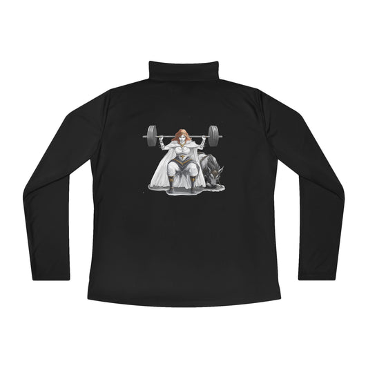 Empowered Ladies Quarter-Zip Pullover | Norse Mythology Fitness Apparel